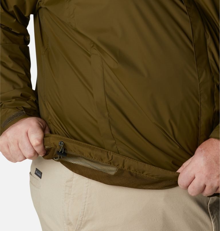 Men's Columbia Watertight II Rain Jackets Olive | Plus Size CA-CAC35